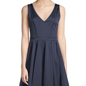 Zac Posen Lori Lace-Up-Back Fit-and-Flare Cocktail